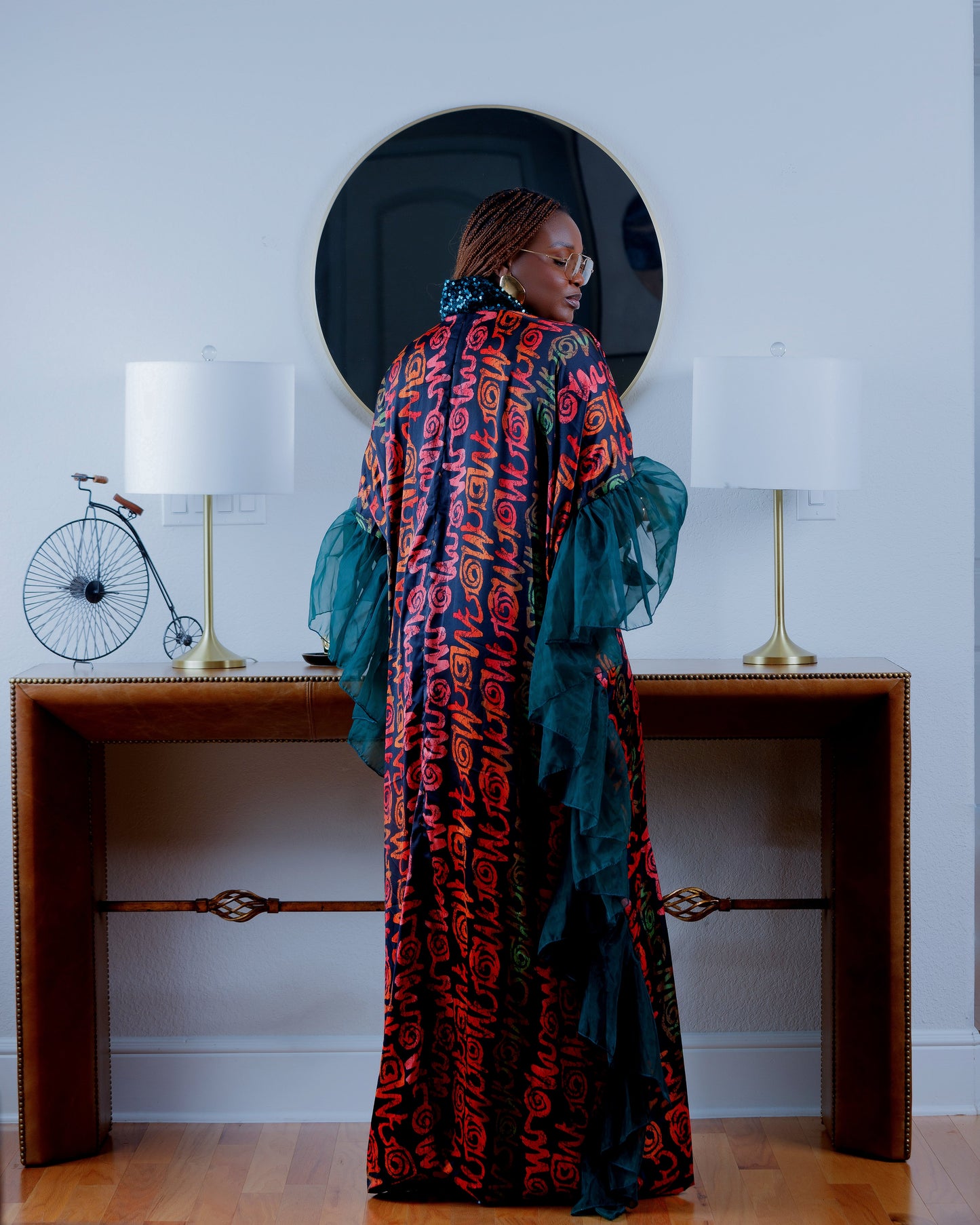 Adunni African Print Silk Boubou