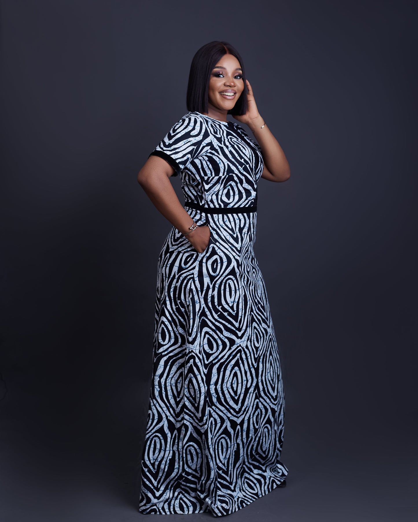 Lola African Ankara long gown