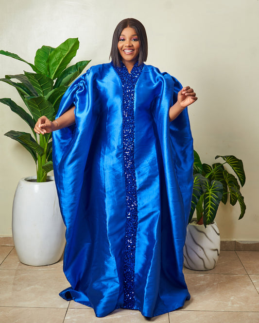 Amara sequence blue long dress