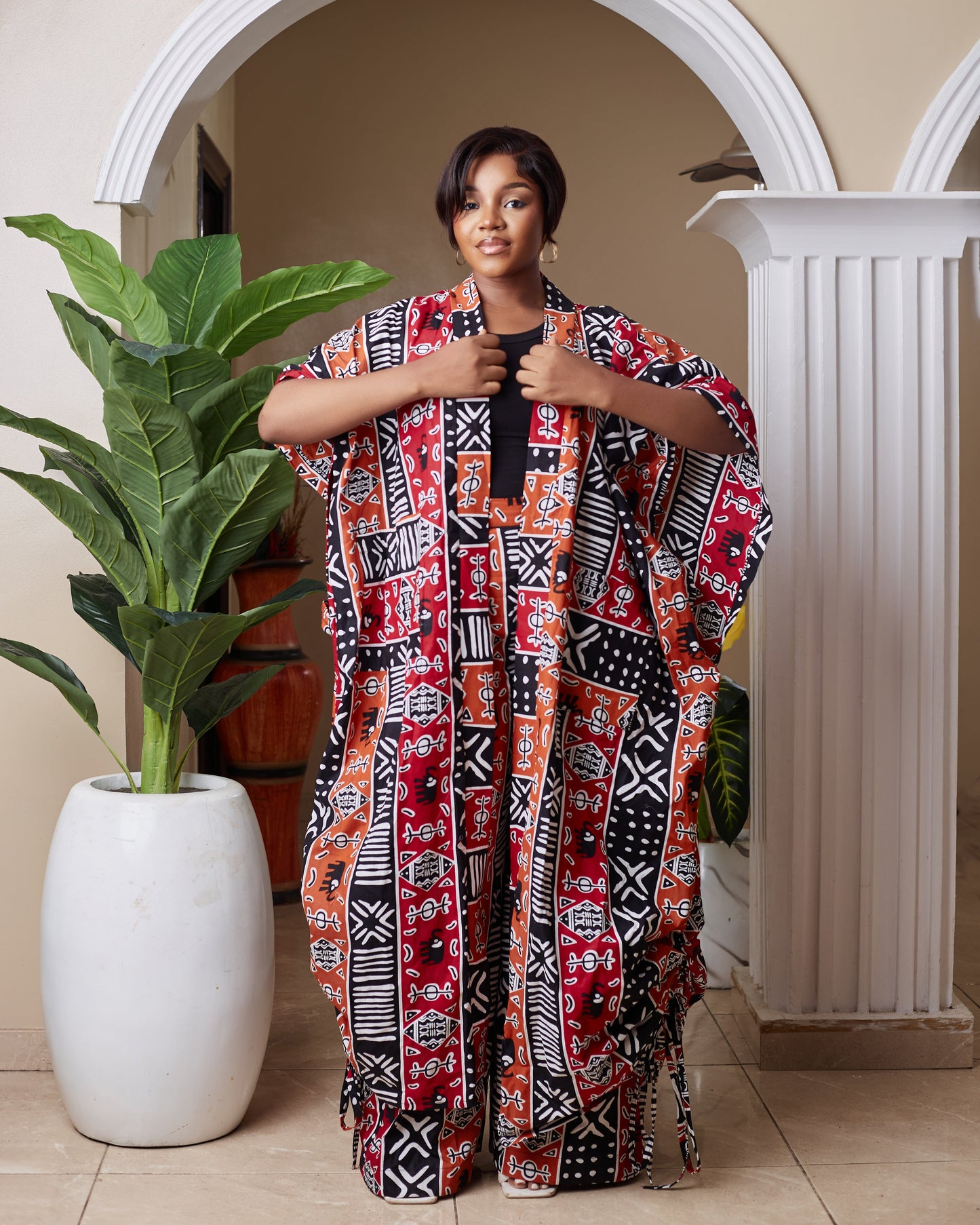 Dia Women's African Print Kimono