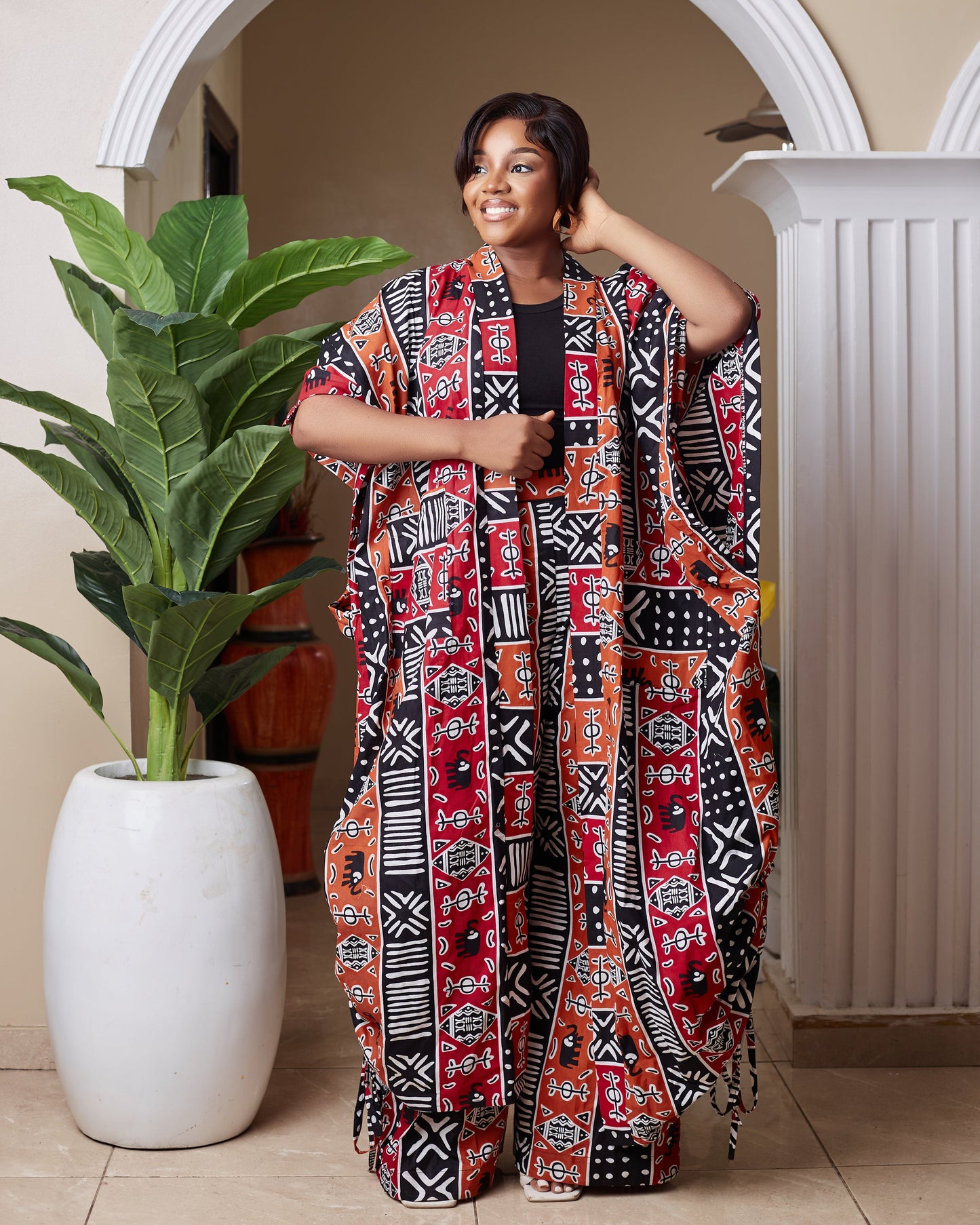 Dia Women's African Print Kimono