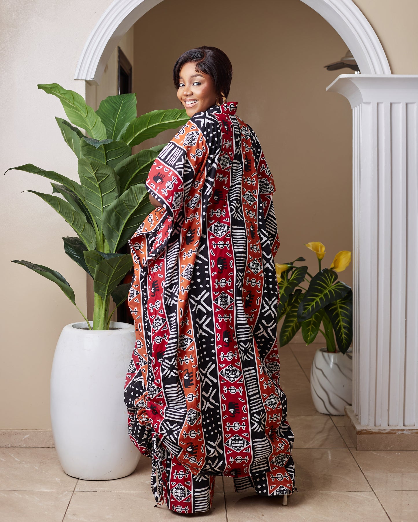 Dia Women's African Print Kimono